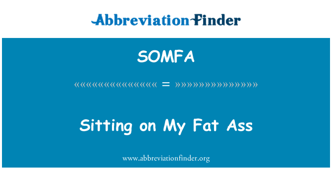 SOMFA: Duduk di atas keldai lemak saya