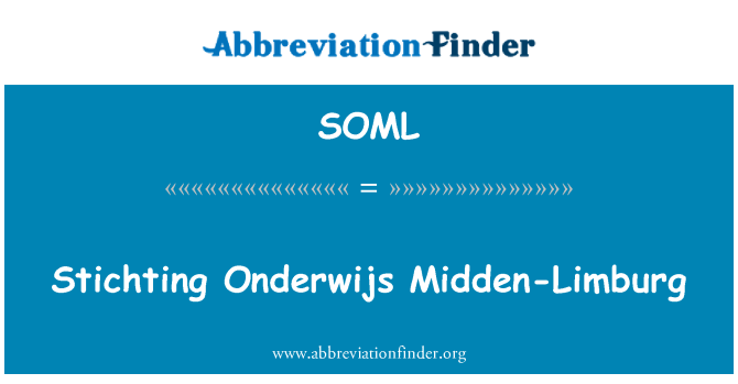 SOML: Stichting Onderwijs Midden-Limburg