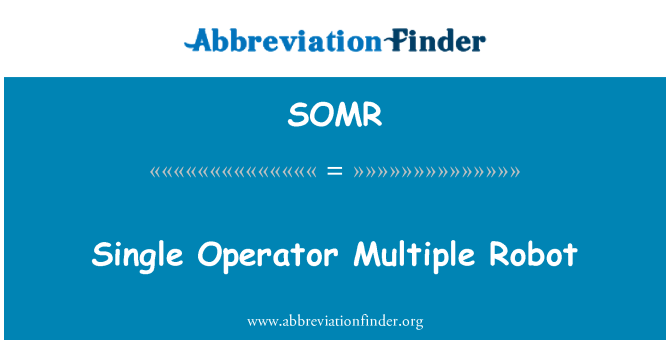 SOMR: Single Operator mehrere Roboter