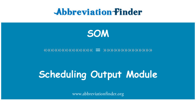 SOM: Programmazione modulo di Output