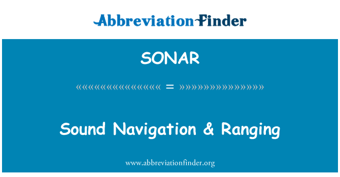 SONAR: Son navigasyon & Qui