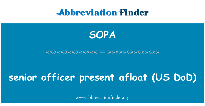 SOPA: Senior officier presenteren drijven (US DoD)