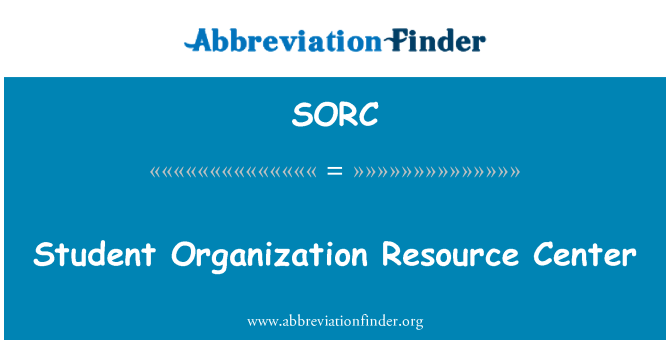 SORC: Student Organization Resource Center