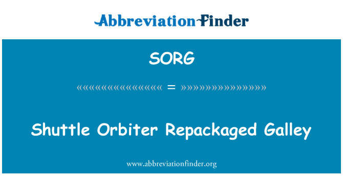 SORG: Transport Orbiter ümberpakendatud kambüüsi