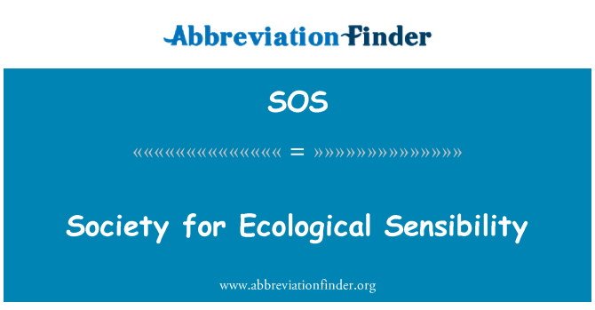 SOS: Ecological jūtīgums biedrība