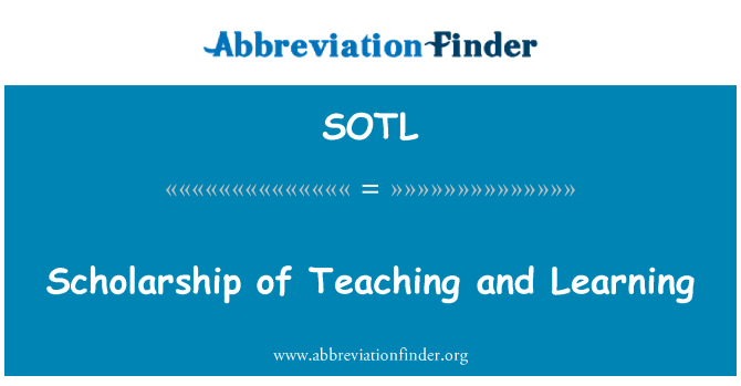 SOTL: Bolsa de ensino e aprendizagem