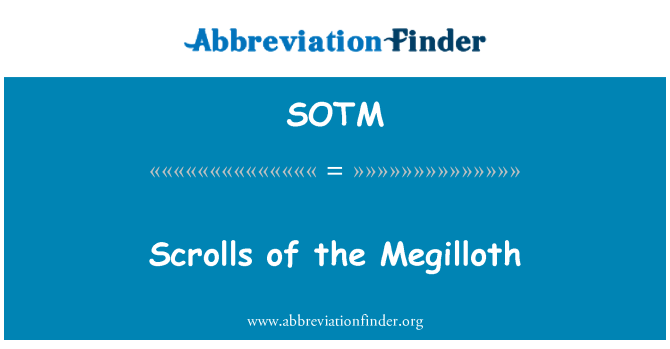 SOTM: Posouvá Megilloth