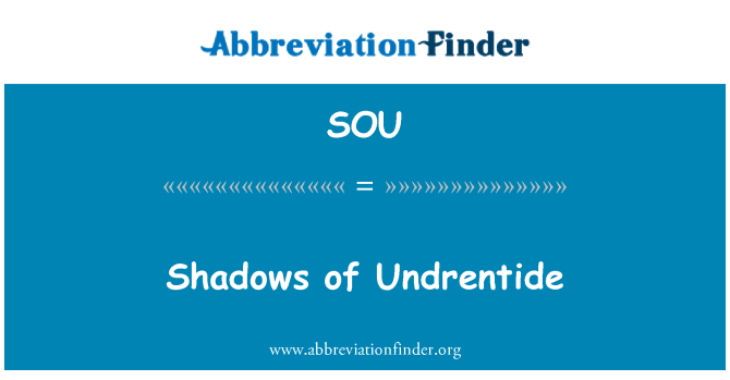 SOU: Sjene Undrentide