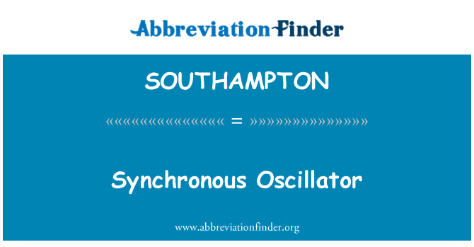 SOUTHAMPTON: 同步振盪器
