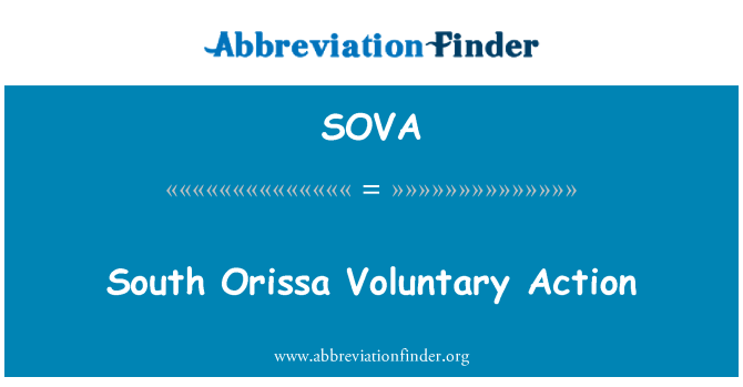 SOVA: Acció voluntària d'Orissa Sud