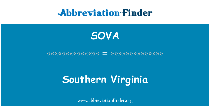 SOVA: جنوب ویرجینیا