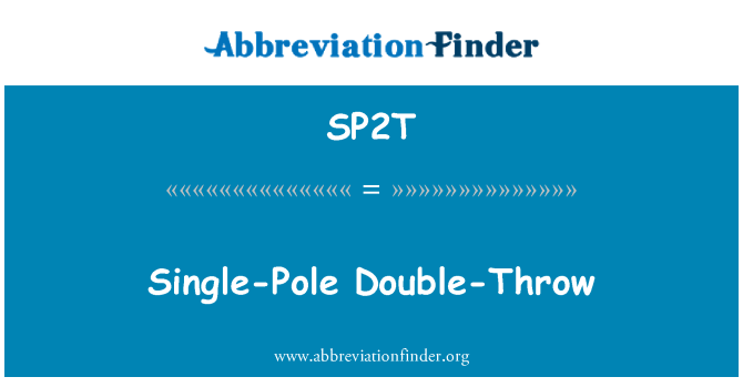 SP2T: מוט יחיד כפול-לזרוק