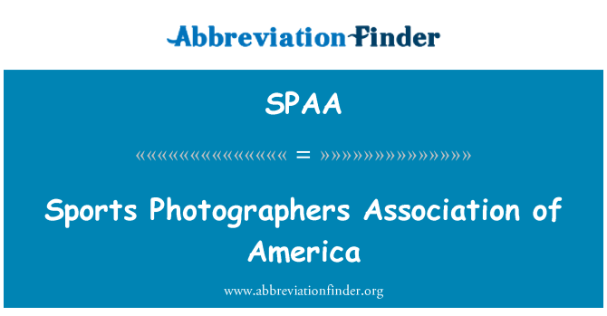 SPAA: Sportski fotografi udruga u Americi