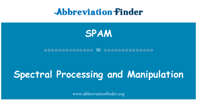 SPAM: Spectral otomatik Et manipilasyon