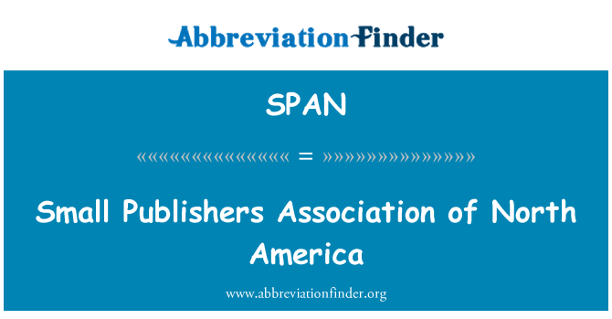 SPAN: 北美地區的小型出版商協會