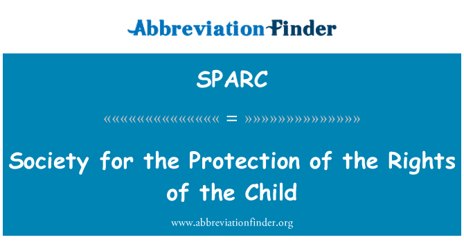 SPARC: Society for the Protection of the Rights of the Child