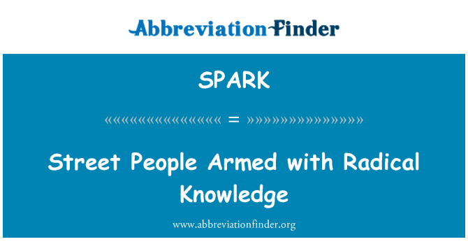 SPARK: 街上的人们用激进的知识武装自己