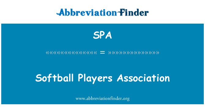 SPA: Softball Players Association