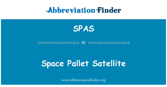 SPAS: Espai palet per satèl·lit