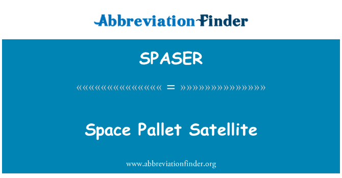 SPASER: Espas Palette satelit