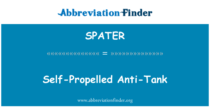 SPATER: Ak tèt Propulsé anti Tank