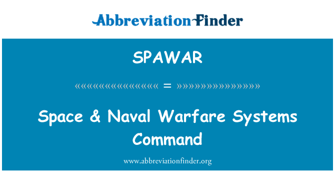 SPAWAR: Espai & Guerra Naval sistemes comanda