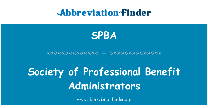 SPBA: Is-soċjetà ta ' l-amministraturi ta ' benefiċċju professjonali