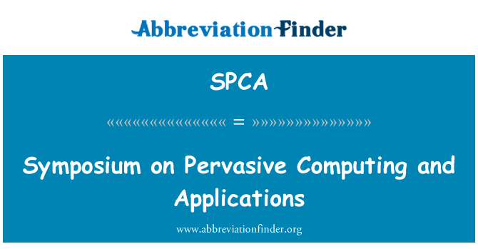 SPCA: Symposium om Pervasive Computing og applikationer