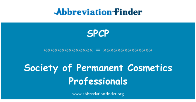 SPCP: Society of Permanent Cosmetics Professionals