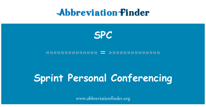 SPC: Sprint Conferencing personnelle
