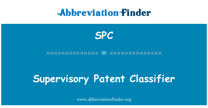 SPC: Surveillance classifieur brevet