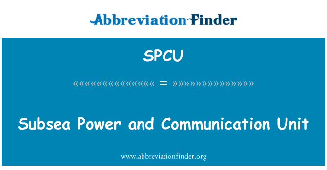 SPCU: Seiliau pwer a'r uned gyfathrebu