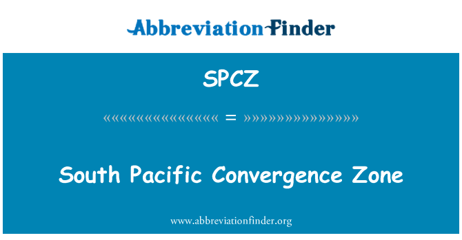 SPCZ: South Pacific konvergentsi vöönd