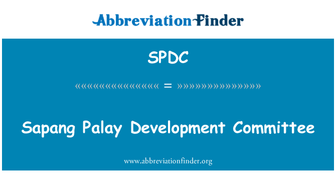 SPDC: Sapang Palay arengu komitee