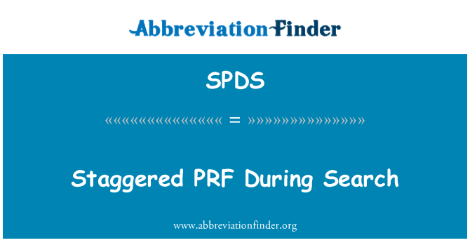 SPDS: За шириною PRF під час пошуку