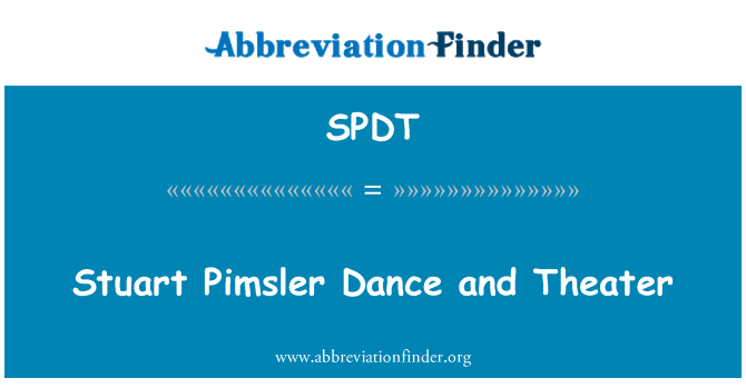 SPDT: Stuart Pimsler Dance and Theater