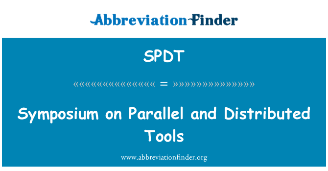 SPDT: Symposium om parallella och distribuerade verktyg