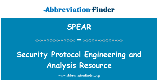 SPEAR: Security Protocol Engineering and Analysis Resource