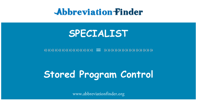 SPECIALIST: Controllo del programma memorizzato