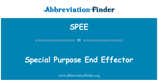 SPEE: Speciális célból effektor