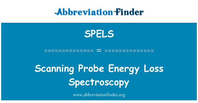 SPELS: Scanning Probe energie verlies spectroscopie