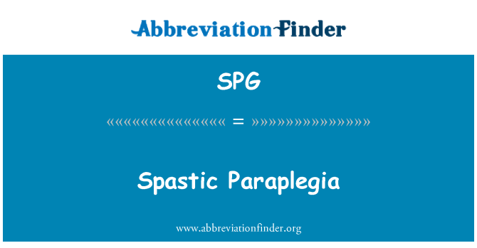 SPG: Spastic Paraplegia