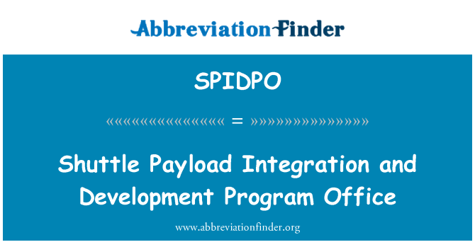 SPIDPO: Navetta Payload integrazione e sviluppo programma Office