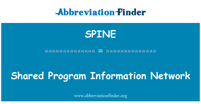 SPINE: Shared Program Information Network