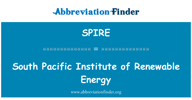 SPIRE: South Pacific Institut für erneuerbare Energien