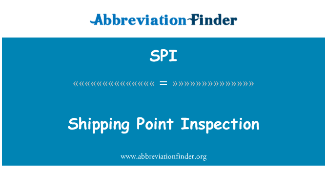 SPI: Inspection de points de livraison