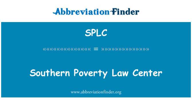 SPLC: Southern Poverty Law Center