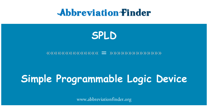 SPLD: Yksinkertainen Programmable Logic Device