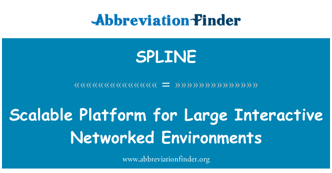 SPLINE: Scalable Platform for Large Interactive Networked Environments