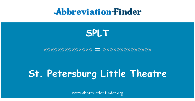 SPLT: Petersburgu teatr mały